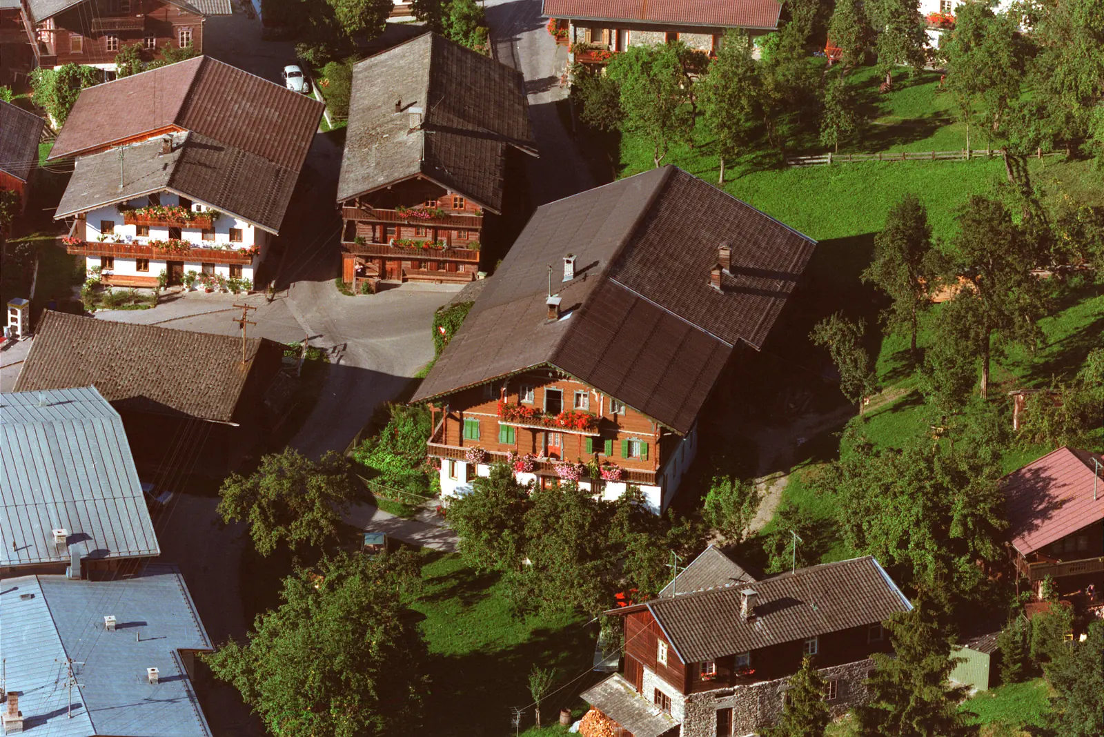 Schrägluftbild Klausnerhaus und Schellnschmied